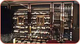 custom wine cabinet for a restaurant
