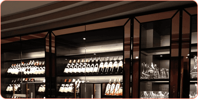 Витрина со стеклопакетами