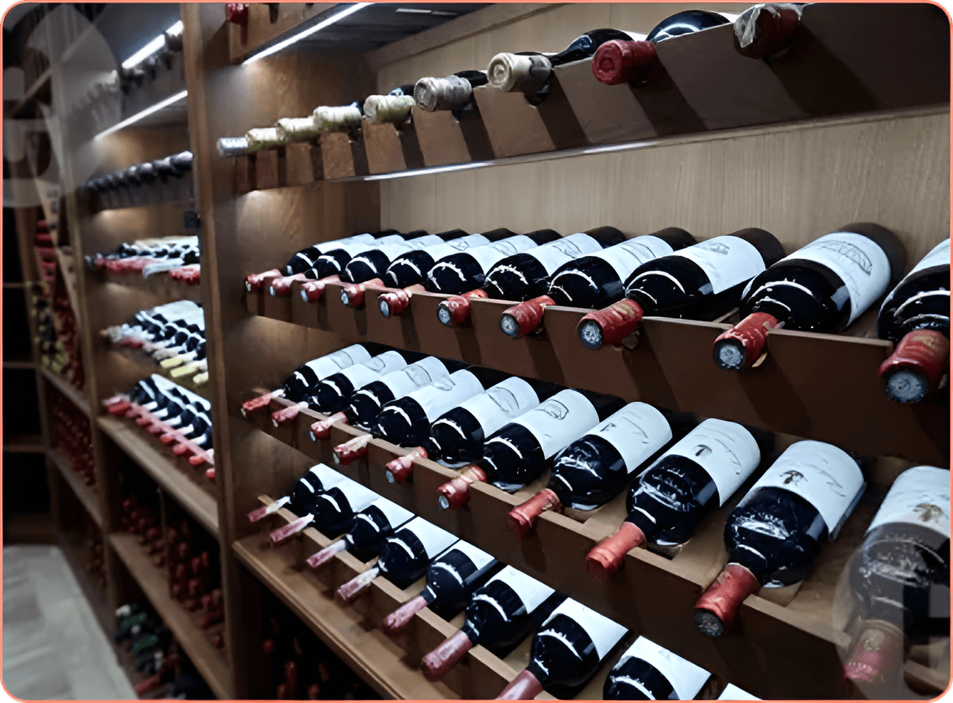 Presentation wine rack